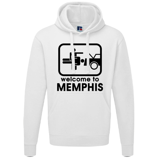 Bild von WELCOME TO MEMPHIS - HOODY [weiß]